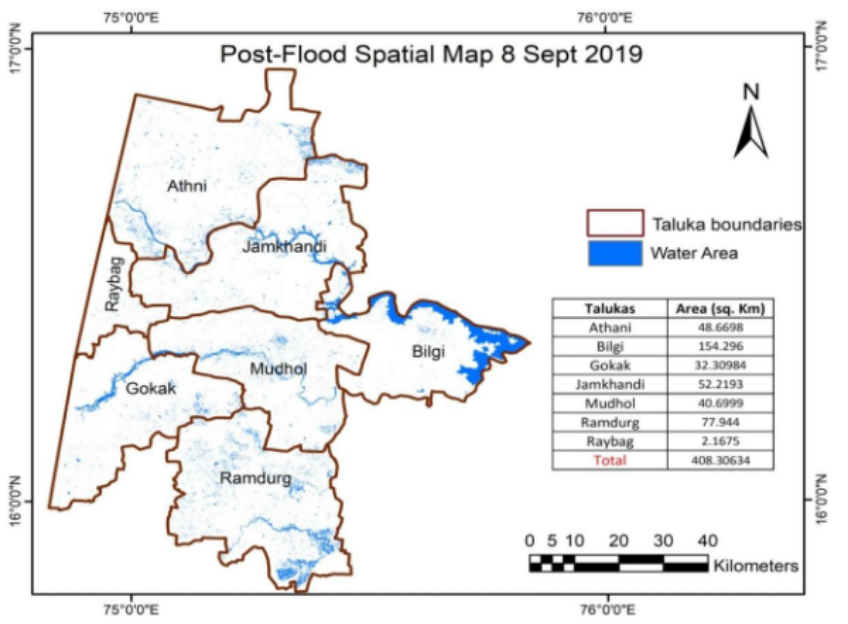 Post-Flood mapping using microwave remote sensing